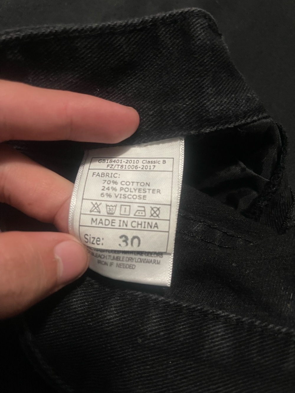 Men's Black Jeans - Classic Fit
